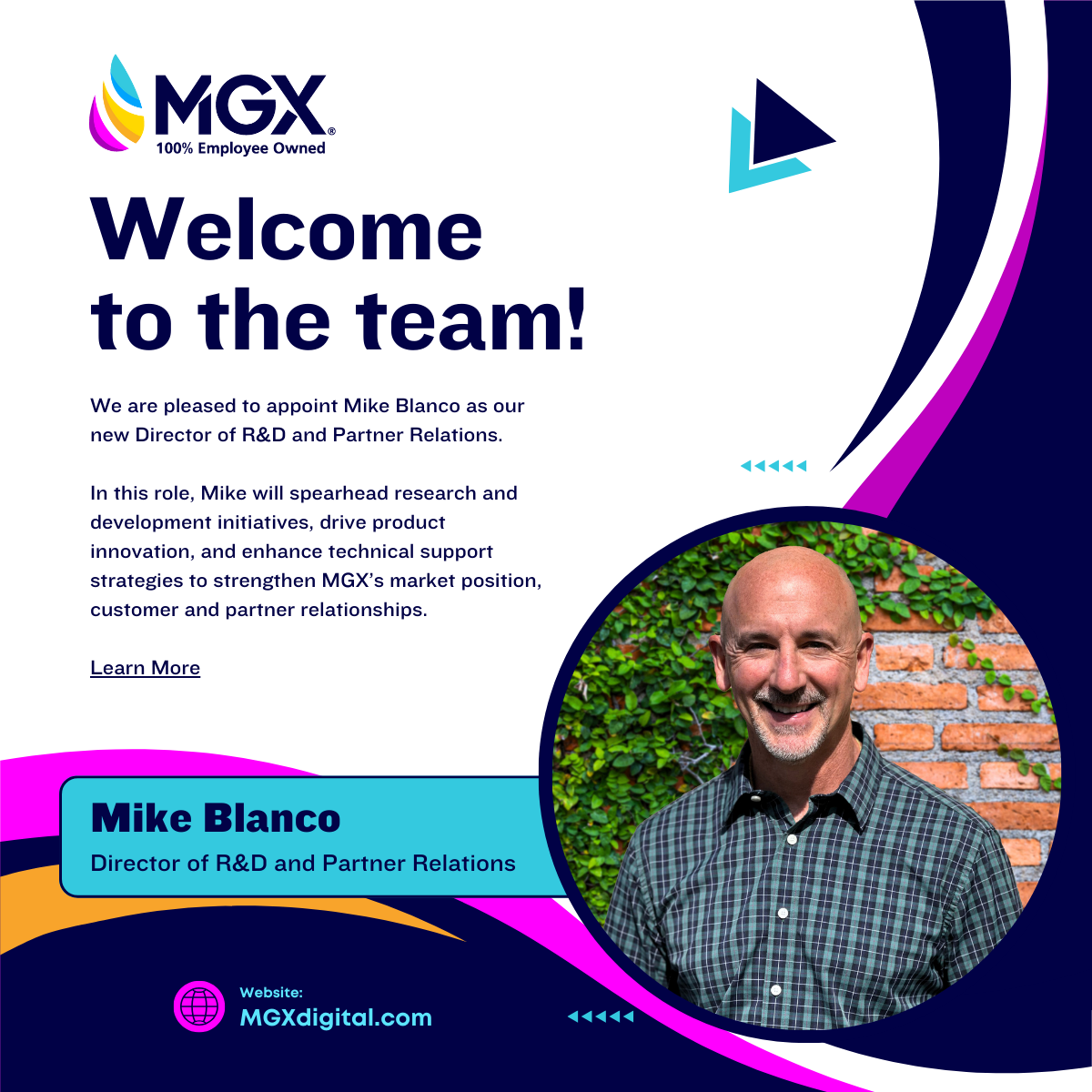 Mike Blanco New Hire Announcement.