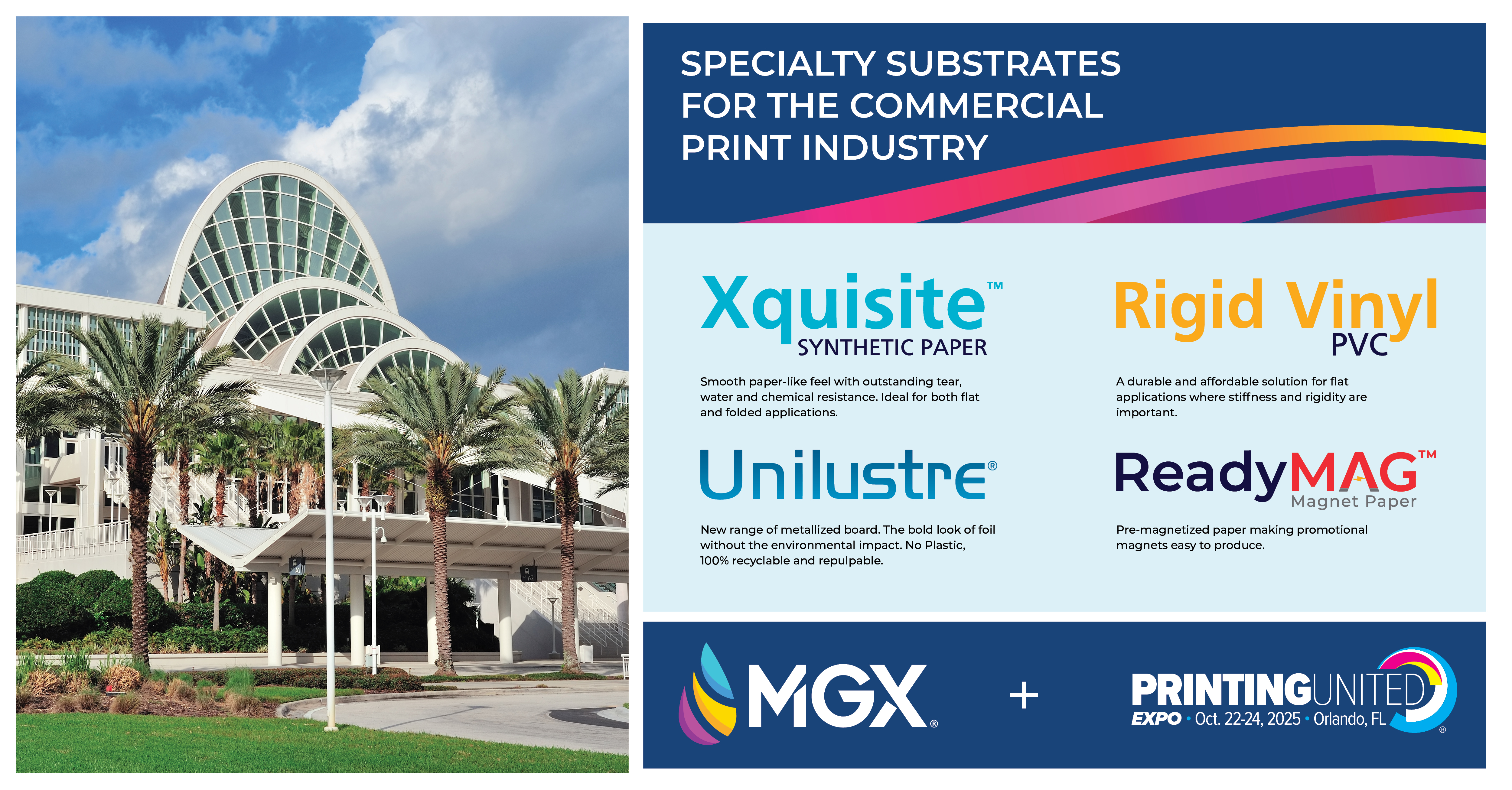 MGX is attending Printing United 2025 in Orlando Florida